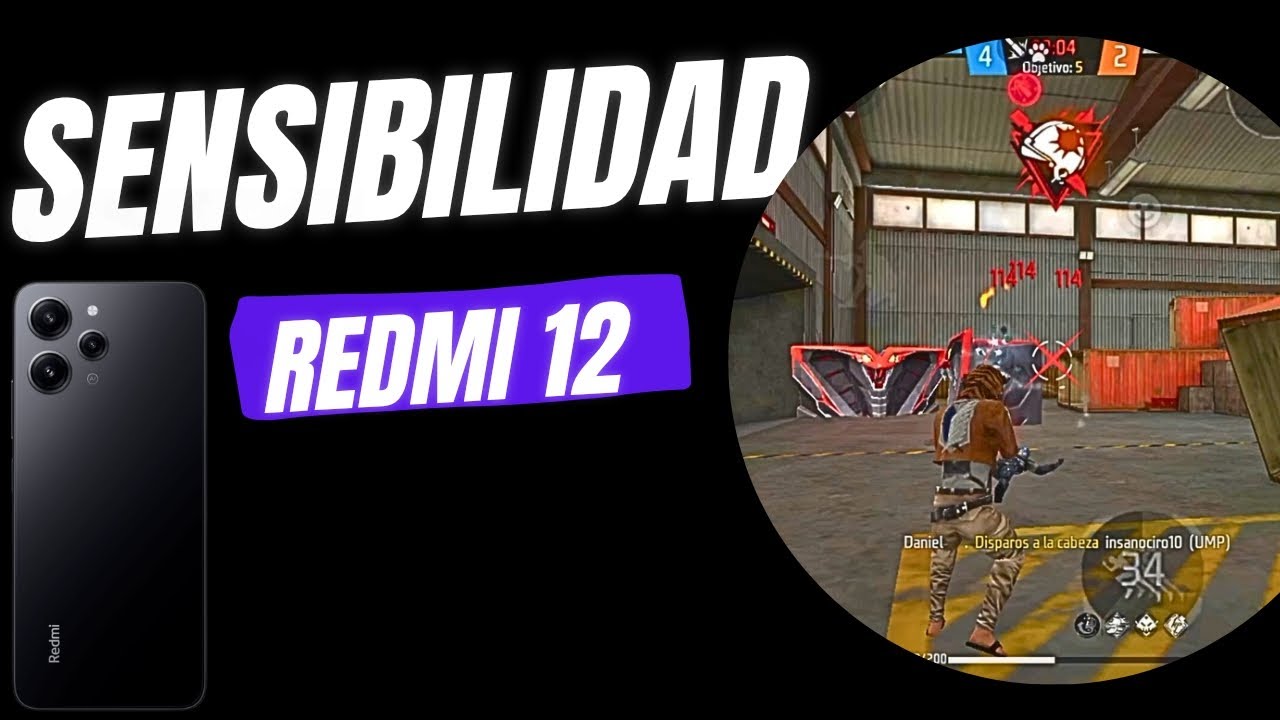 LA MEJOR SENSIBILIDAD REDMI 12 FREE FIRE. SIN DPI