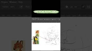 Character design sketch – Fox costume