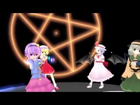 【東方MMD】BadApple!!古明地姉妹、スカーレット姉妹に踊らせてみた
