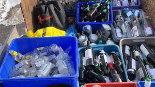 Returning and sorting my glass bottles at the beer store ￼￼