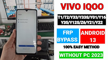 Vivo Letest update Frp Bypass | Android 13 100% Solution | Don