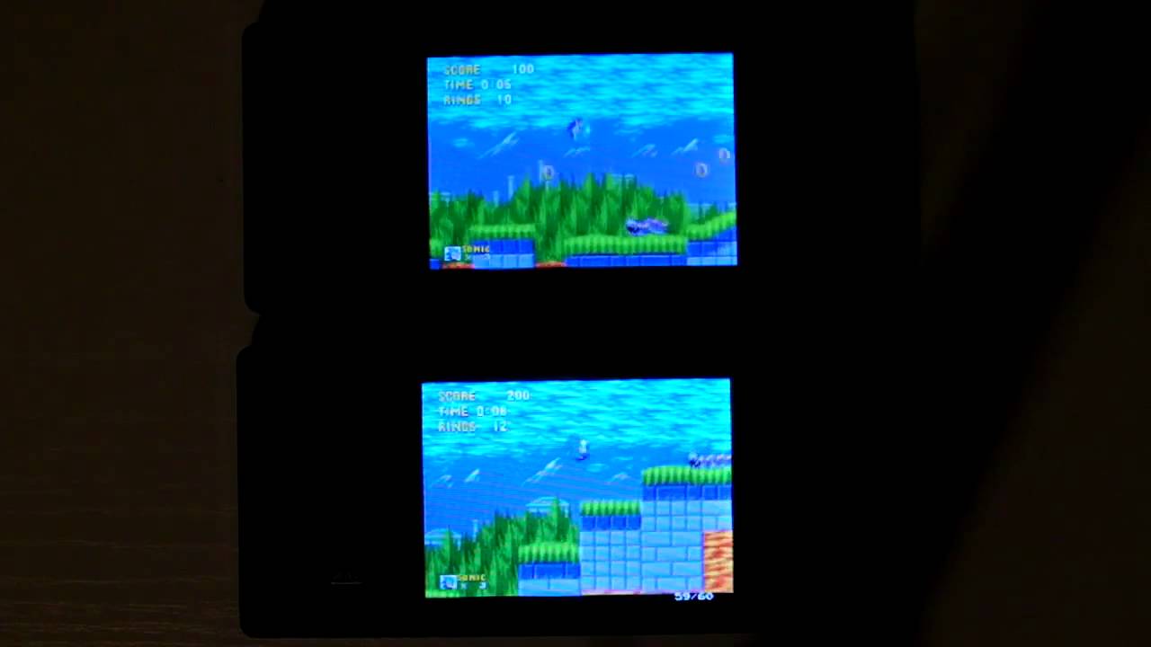 Dingoo native vs. Dingux Sonic the Hedgehog