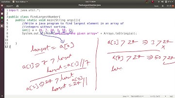 [Problem-1] Find Largest Number in O(n) Time Complexity