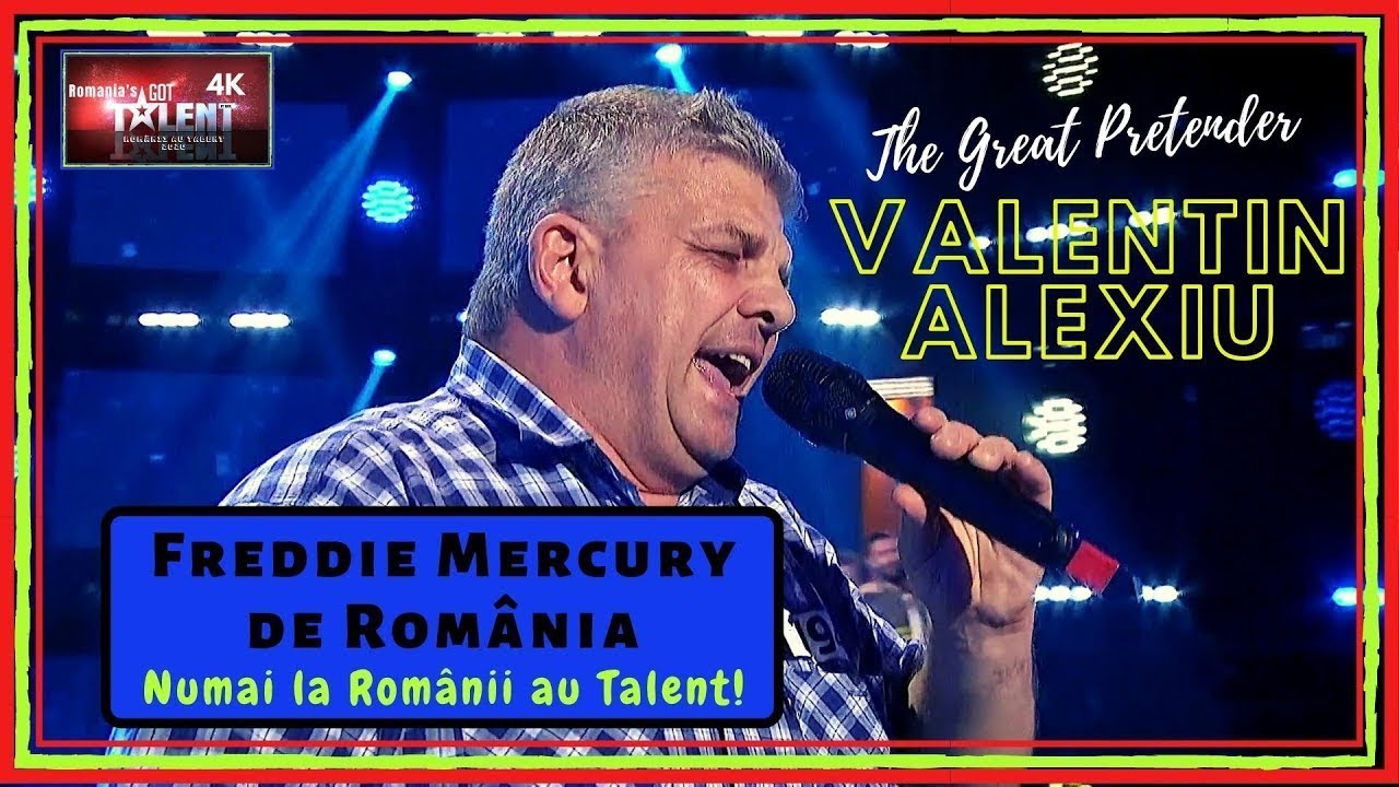 Românii au talent! VALENTIN ALEXIU 'The Great Pretender | Freddie Mercury de România! 4K UHD