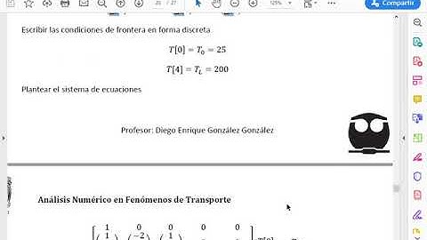 Problemas de valores a la frontera, fenómenos de transporte y diferencias finitas 1 dimensión Python