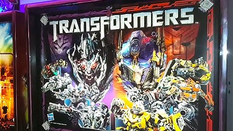 2011 Stern TRANSFORMERS Limited Edition Combo Pinball machine In Action