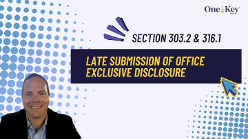 Late Submission of Office Exclusive Disclosure | OneKey® MLS Solutions