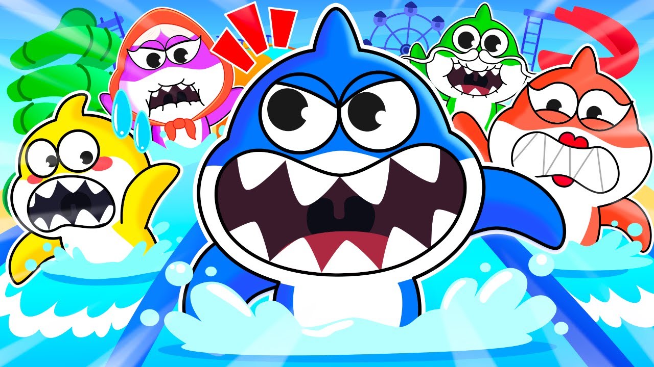 Swimming Song ~ Baby Shark Swimming Competition! Baby Shark Summer Fun