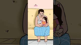 Father Daughter Memories ❤️ | Missing Papa Relatable Animation  | #ytshorts #emotional #father