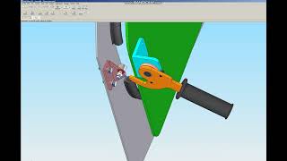 Simple compression latch for blasting cabinet
