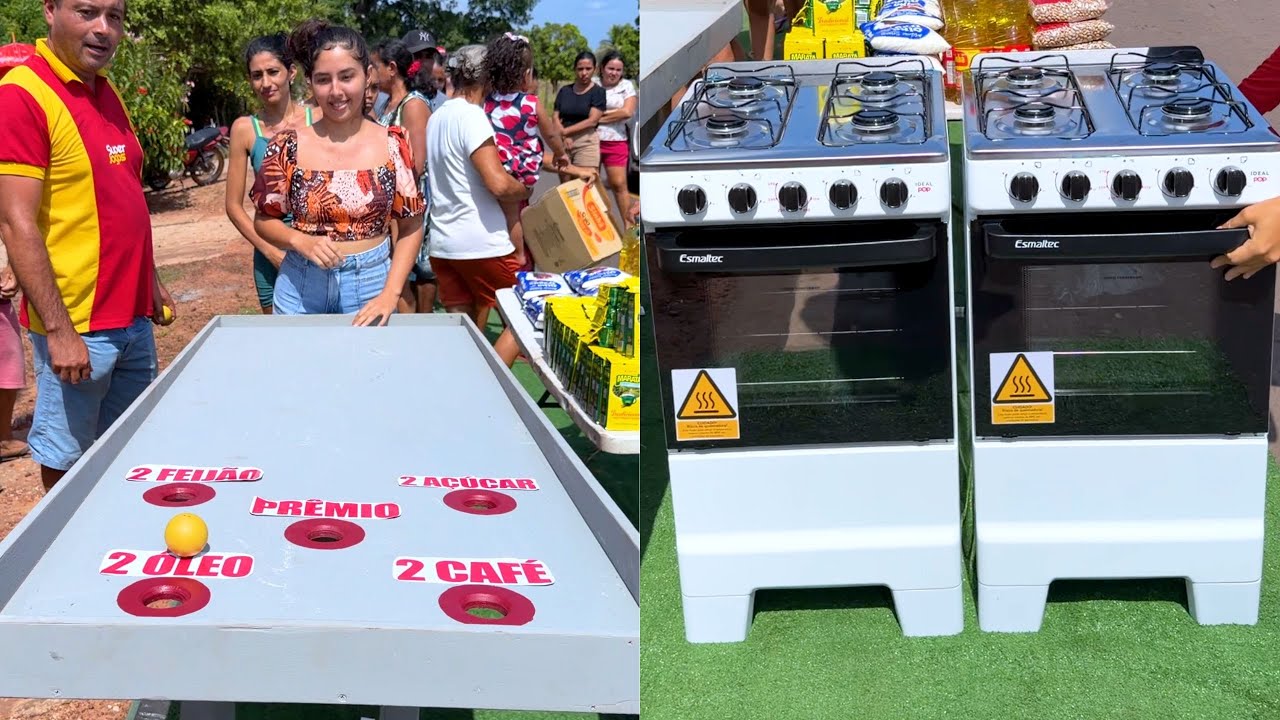 DESAFIO DE TABULEIRO: Acerte o Buraco e Ganhe FOGÃO ou CESTA BÁSICA!