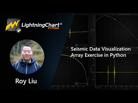 Seismic Data Visualization Array Exercise in Python #pythonprojects | LightningChart Python