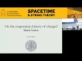 On the evaporation history of charged black holes    luca iliesiu uc berkeley