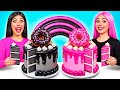 ブラック VSピンク ケーキの装飾の挑戦 | 面白いキッチンハック Trend DO Challenge