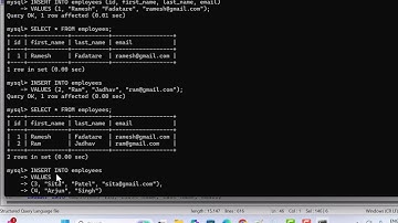 Learn SQL with MySQL Database | INSERT Rows into Table – Single & Multiple Rows using CLI