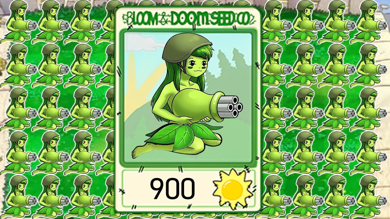 100% Anime Gatling Girl Plant VS All ZomBotany 2 | Plants vs Zombies ...