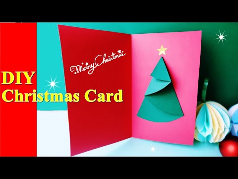 ビデオ: 手作りのクリスマスカードを作るのはとても簡単です