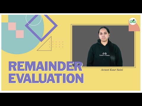Remainder Evaluation | School Practice Problems | Avneet Kaur Saini | GFG school