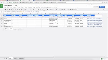 Curriculum Mapping:  Combining multiple sheets into 1 Awesome Table