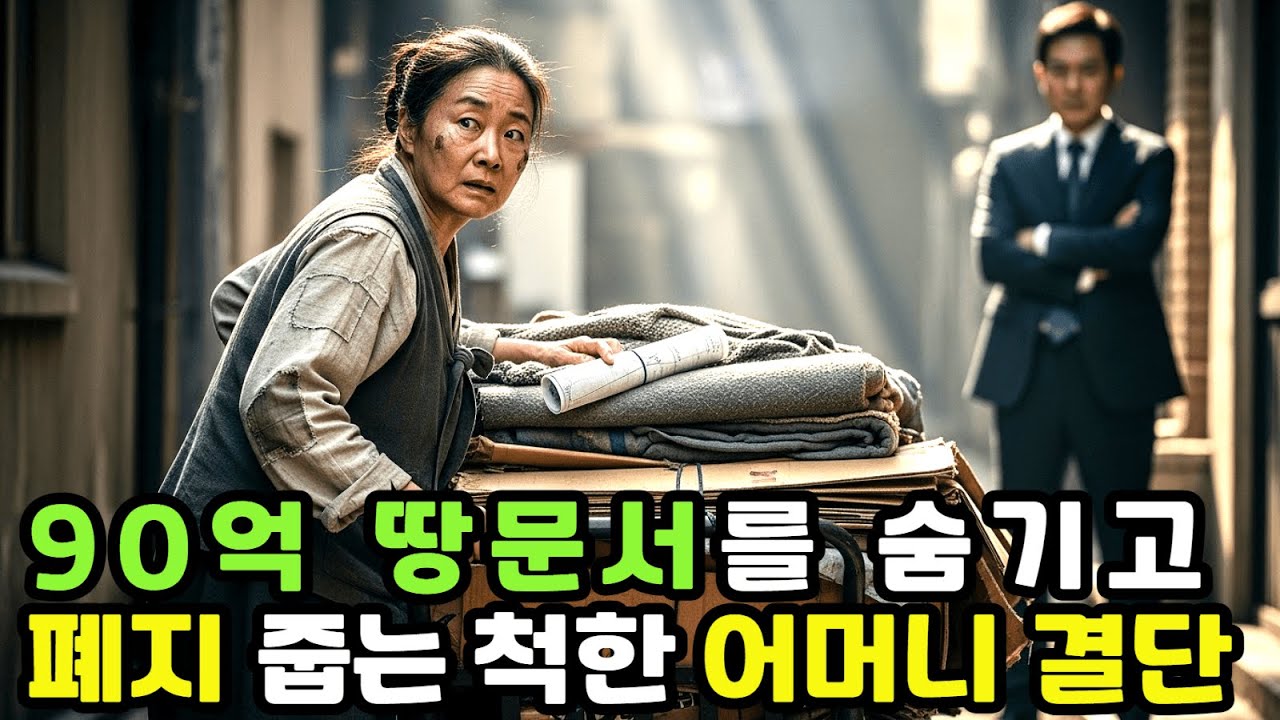 90억 땅문서를 숨기고 폐지 줍는 척한 어머니의 결단