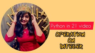 02 Operations on integer || Python for beginners || Beauty with Codes
