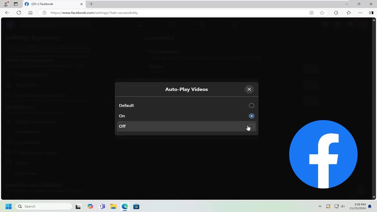 How To Enable Video Autoplay in Facebook [Tutorial] - YouTube