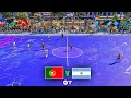Fifa 23  portugal vs argentina  mini football futsal  ronaldo vs messi  gameplay pc