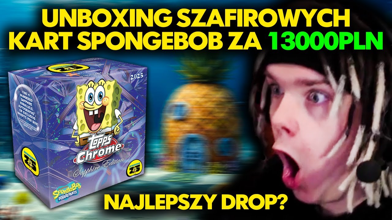 UNBOXING SZAFIROWYCH KART SPONGEBOB ZA 13000PLN!