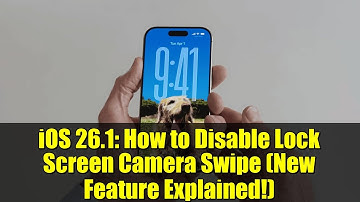 iOS 26.1: How to Disable Lock Screen Camera Swipe (New Feature Explained!)