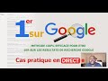 Comment tre 1er sur google  seo rfrencement organique 