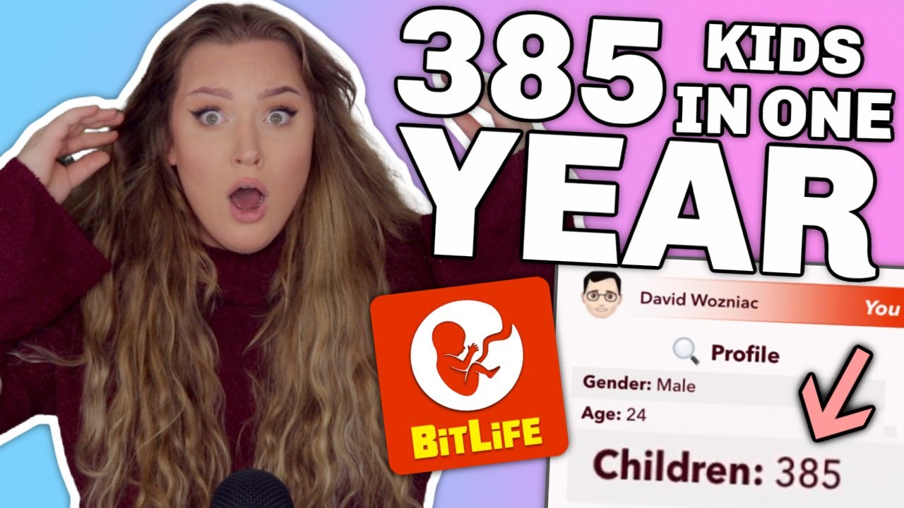 I HAD 385 KIDS IN ONE YEAR ON BITLIFE! *NEW WORLD RECORD*