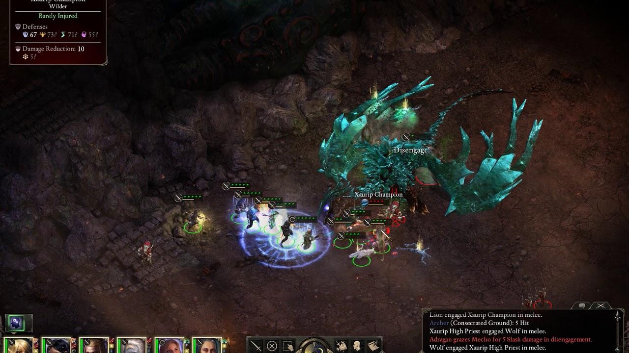 Pillars of Eternity Six Hunters vs Adra Dragon PoTD YouTube