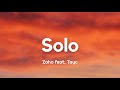 Zaho  solo paroleslyrics feat tayc