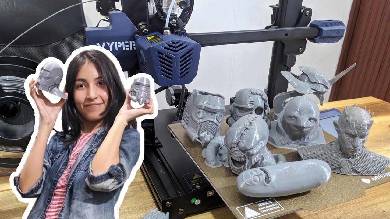 IMPRIMÍ EN 3D Y PINTÉ UNA SUPER COLECCION DE CABEZAS DE PERSONAJES FAMOSOS /Vyper de Anycubic