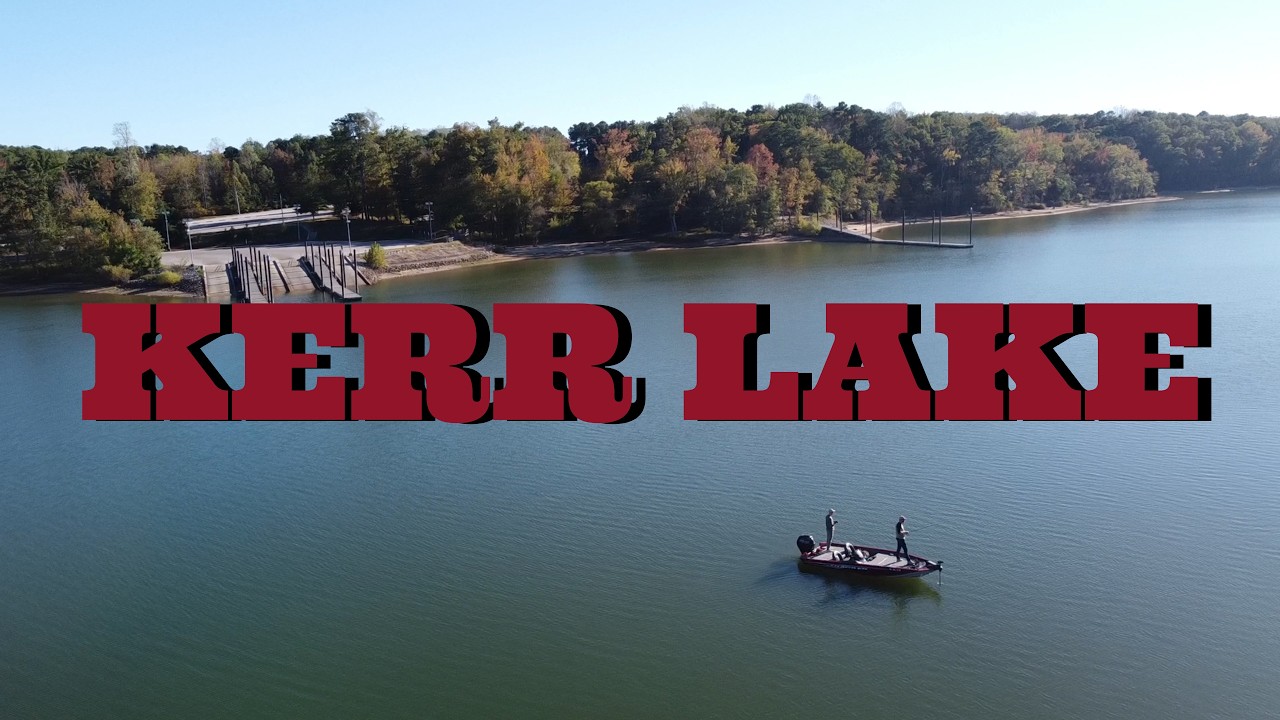 Kerr Lake Bass Fishing (Low Water Level)