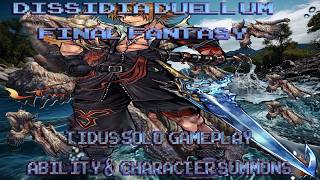 Tidus Solo Gameplay + 100+ Ability and Character Summons Dissidia Duellum Final Fantasy