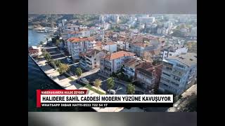 Halidere Sahi̇l Caddesi̇ Modern Yüzüne Kavuşuyor