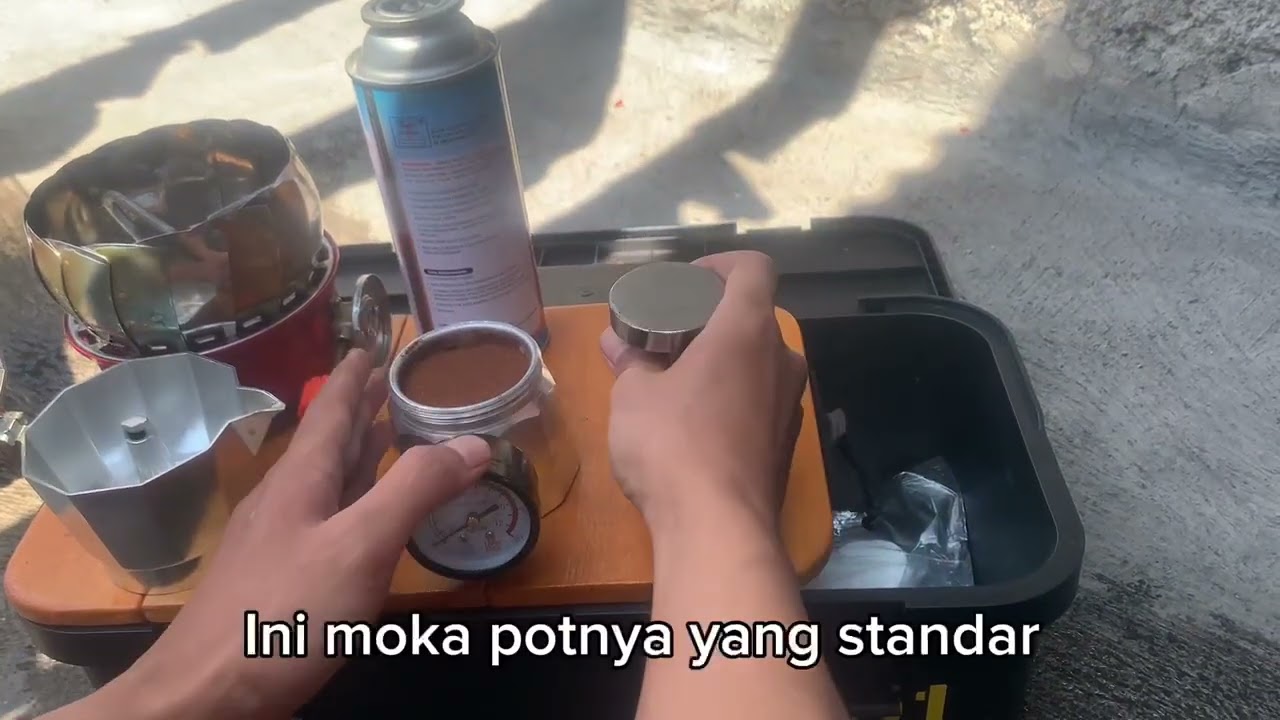 Berapa bar pressure di moka pot standar plus tamping?