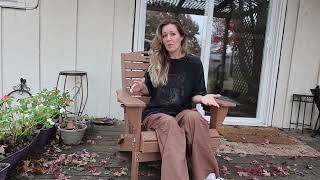SUUNYN Adirondack Chair HDPE All-Weather Adirondack Chairs with Cup Holder, Outdoor Fire Pit Chairs