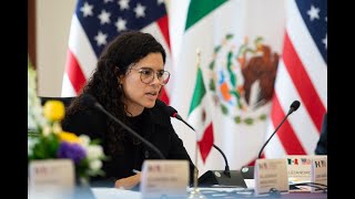 Participación de Luisa María Alcalde en el Diálogo de Alto Nivel en Seguridad MéxicoEstados Unidos