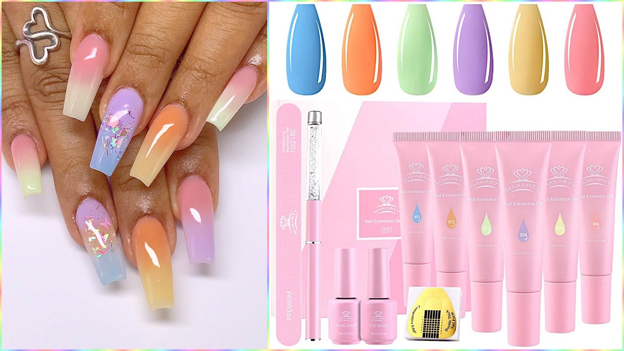 MAKARTT Cotton Candy p-97 Kit! Ombré with Qikgel? Start to Finish! Glitz & Gloss HAUL