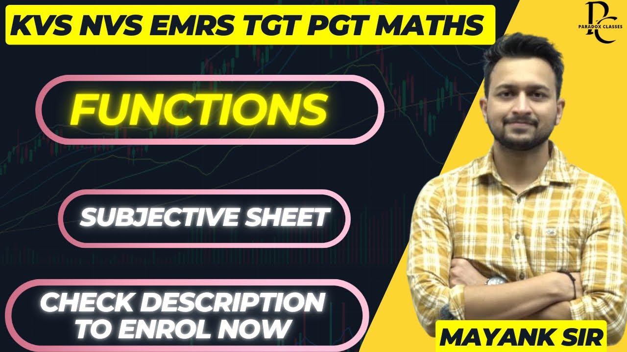 KVS NVS EMRS TGT PGT MATHS | SUBJECTIVE PRACTICE |MAYANK SIR