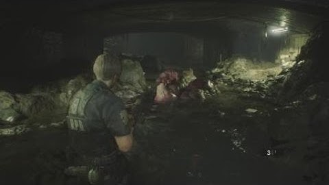 RESIDENT EVIL 2 - Scythe in Sewers - Sewer Monster 2