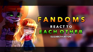 Fandoms react to Elizabeth Afton || FNAF || 3/6 ||RoseGacha