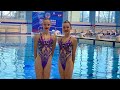 Международные соревнования по синхронному плаванию Кубок Светланы Ромашиной 2020г Дуэт 13-15