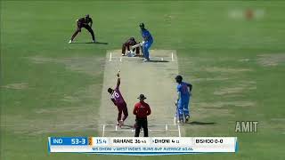 Ms dhoni 54(114) vs west indies 4th odi 2017 Antigua, West Indies ( extended )