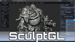 SculptGL -- Amazing Free Open Source WebGL Sculpting App screenshot 4