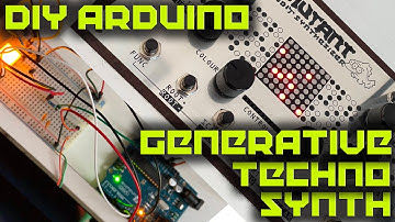 Arduino Synth Build for Generative Techno, using Mozzi library in Volca-form-factor.
