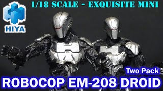 HIYA Toys ROBOCOP 2014 EM208 Droid Exquisite Mini Two Pack 1/18 Scale Action Figure Review Unboxing