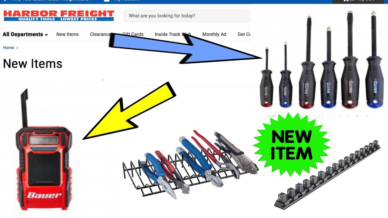 NEW TOOLSHarbor Freight YouTube